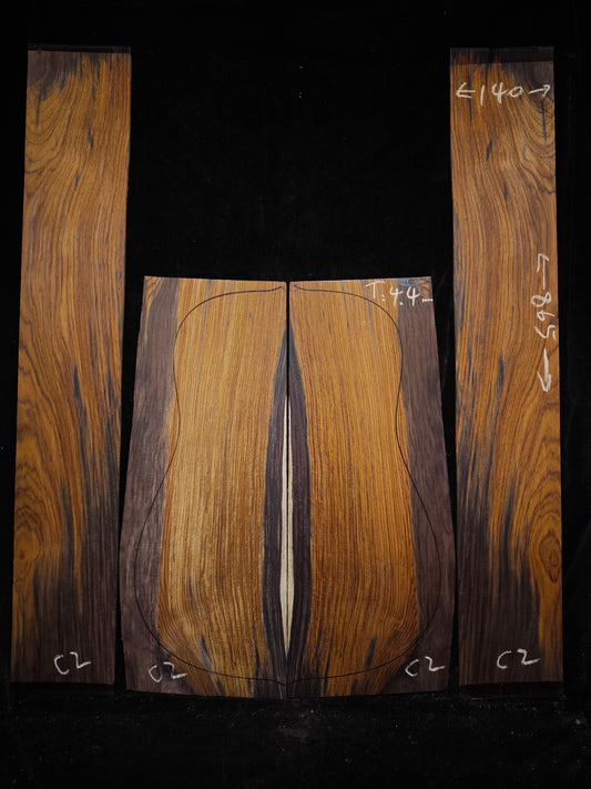 C2 cocobolo back&sides guitar set