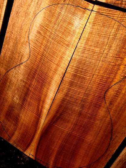 Jumbo Master Grade Hawaiian Koa guitar backs&sides set