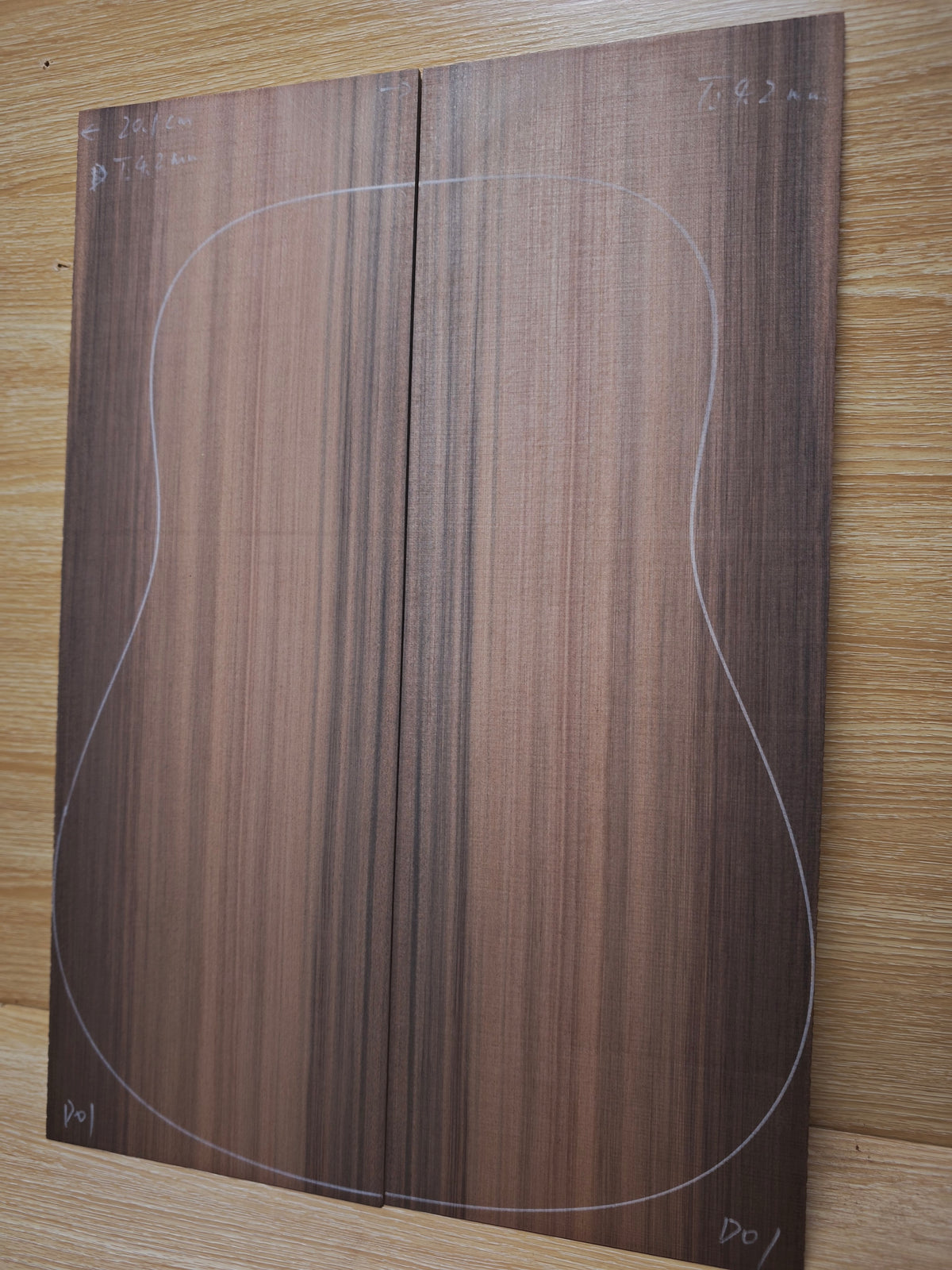 Master Grade sinker redwood guitar top set #D01