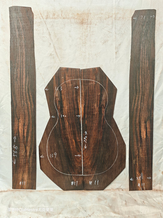 #11 Brazilian Rosewood Ukulele set  with CITES-Certified