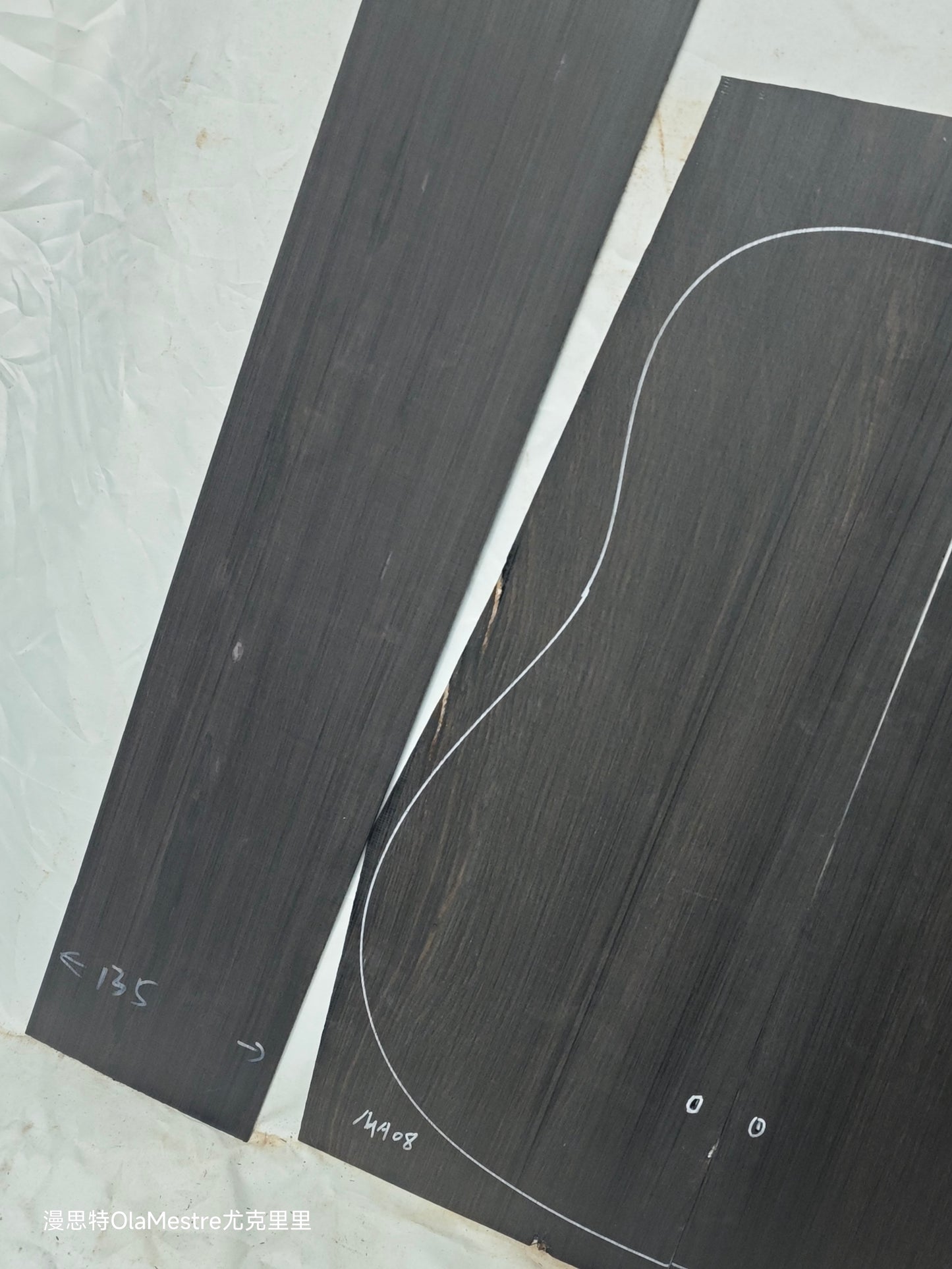 MA08 Quartersawn african blackwood back&sides guitar set