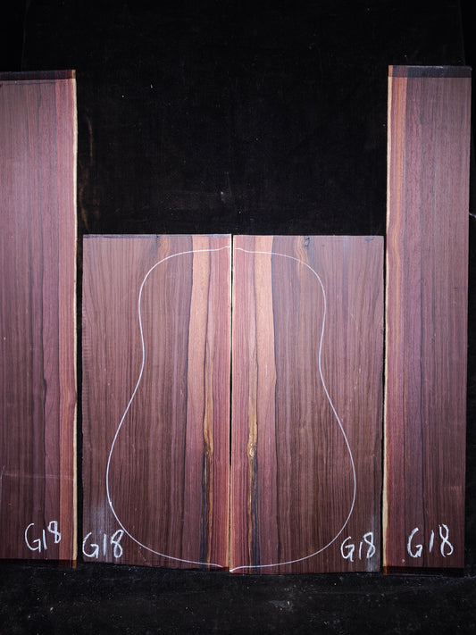 G18 Striped Guatemalan Rosewood back&sides guitar set