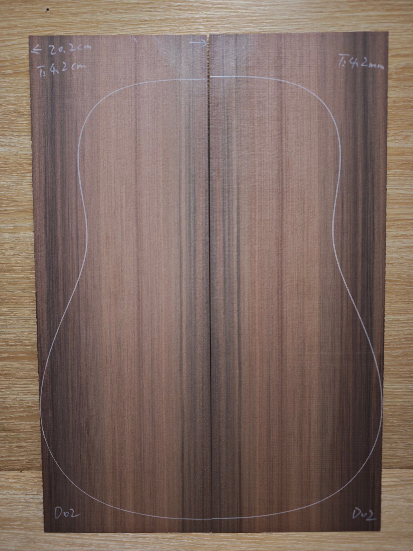 Master Grade sinker redwood guitar top set #D02