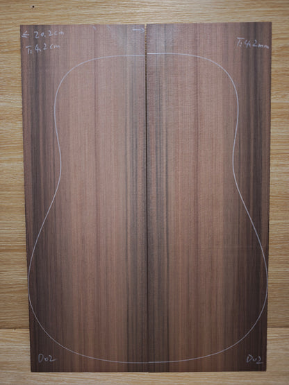 Master Grade sinker redwood guitar top set #D02