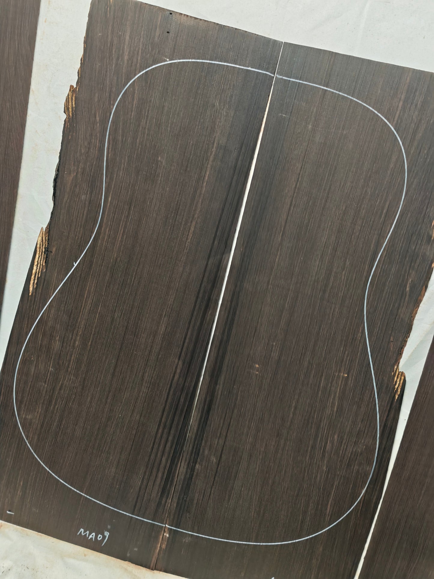 MA09 Quartersawn african blackwood back&sides guitar set