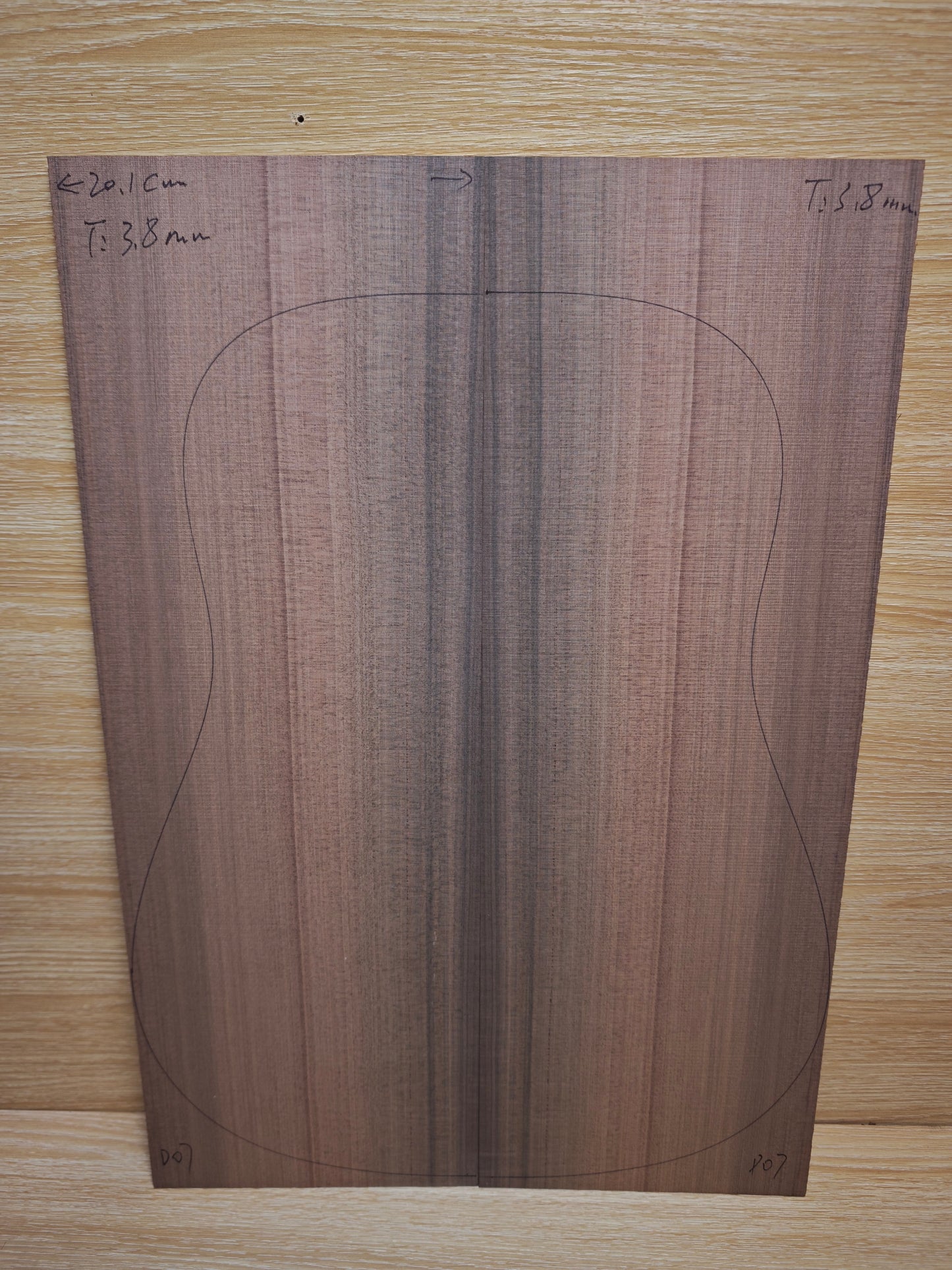 MA sinker redwood guitar top set #D07