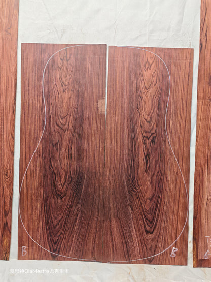 #06 Honduran rosewood guitar backs&sides set