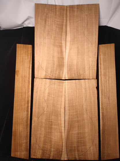 Jumbo Master Grade Hawaiian Koa guitar backs&sides set