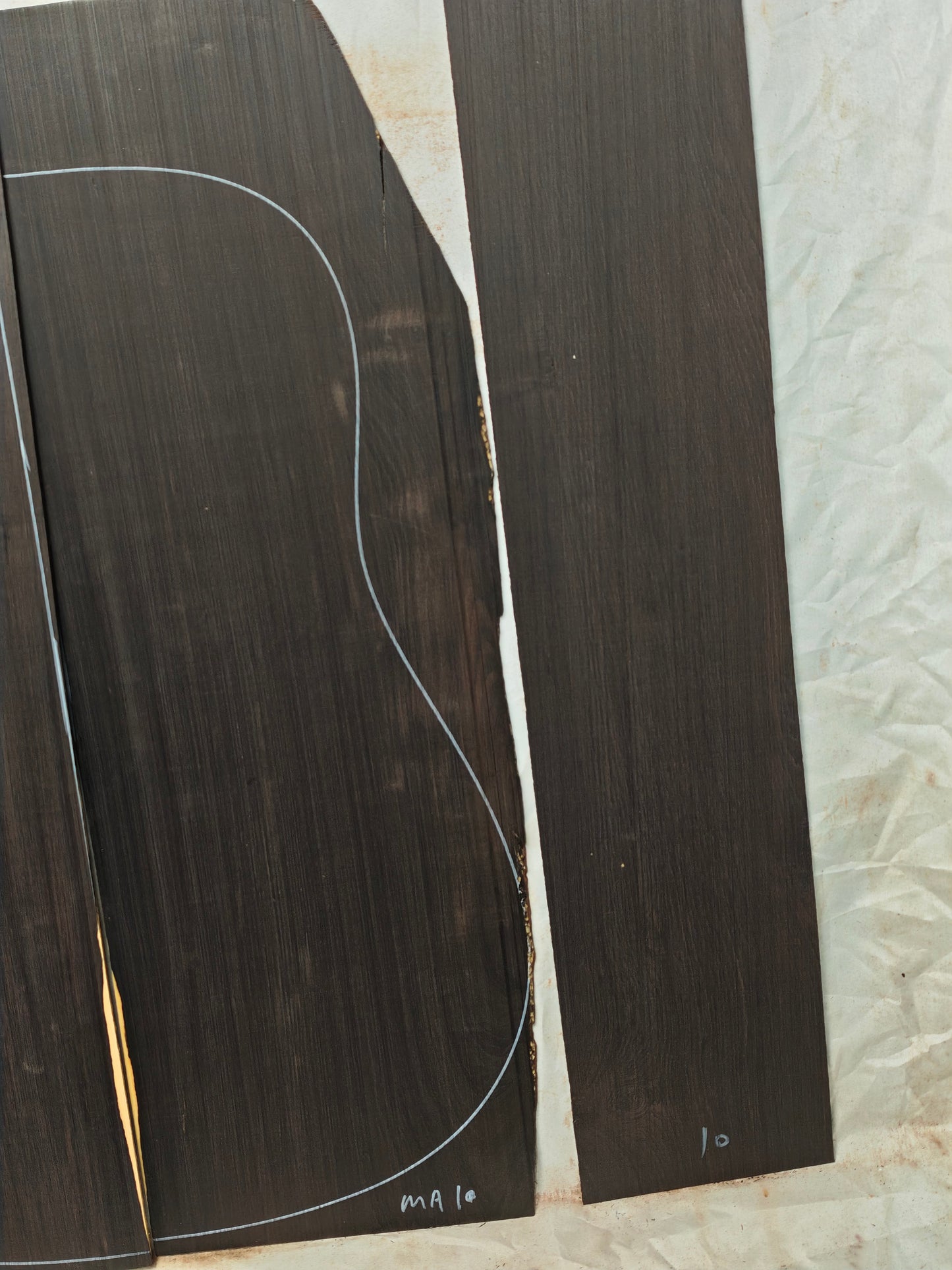 MA10 Quartersawn african blackwood back&sides guitar set