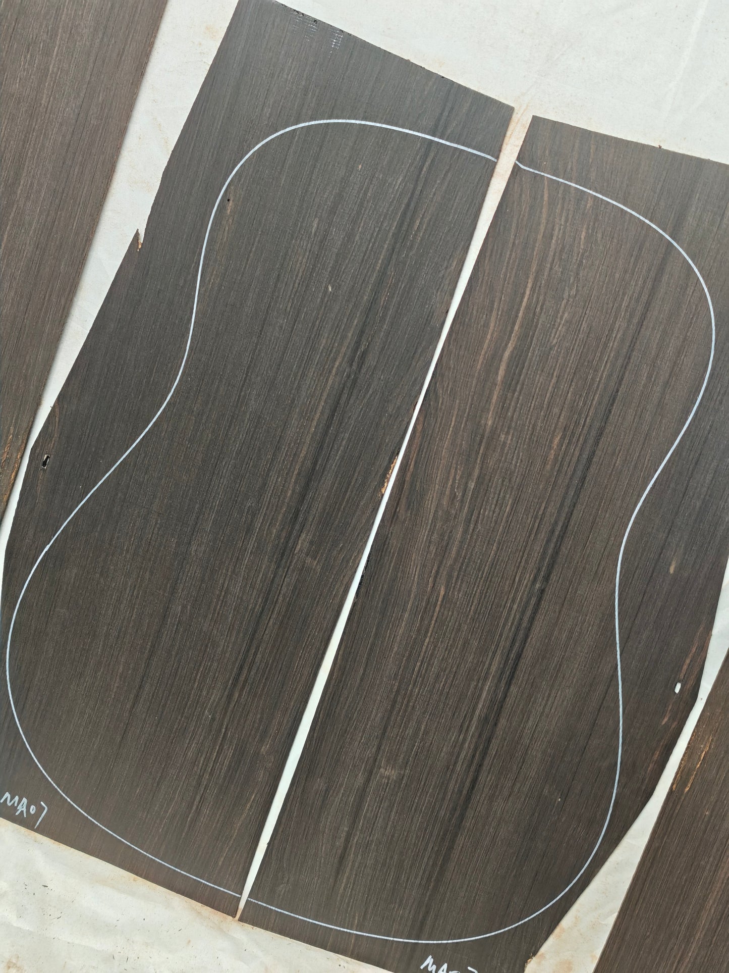 MA07 Quartersawn african blackwood back&sides guitar set