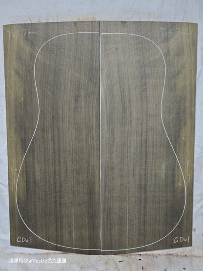 #GD 01 Green 'Dragon Spruce' Ancient Sinker Chinese Spruce guitar top