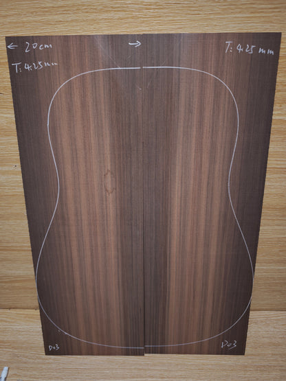 Master Grade sinker redwood guitar top set #D03