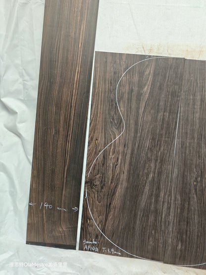 #14 african blackwood back&sides guitar set