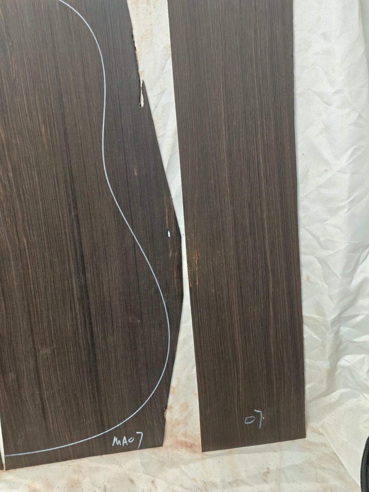 MA07 Quartersawn african blackwood back&sides guitar set