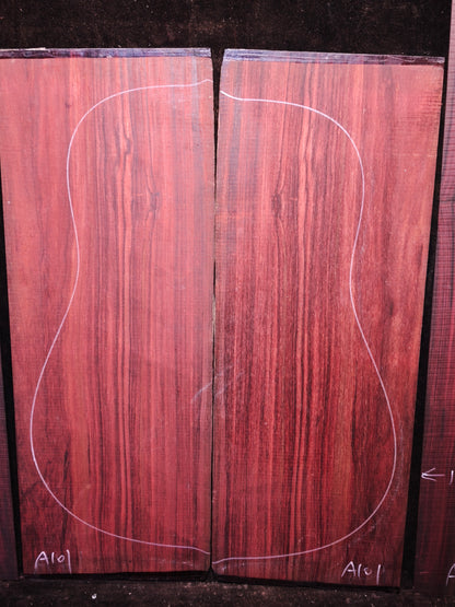 MA Quartersawn Bois de Rose madagascar rosewood back&sides guitar set A101