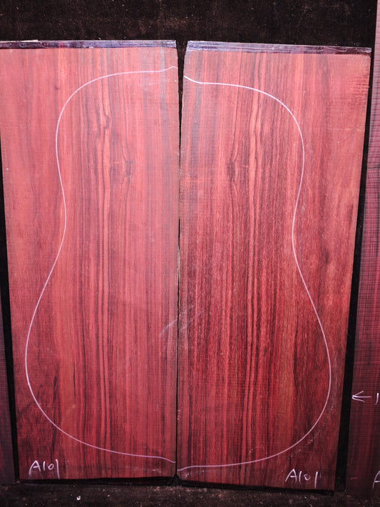 MA Quartersawn Bois de Rose madagascar rosewood back&sides guitar set A101