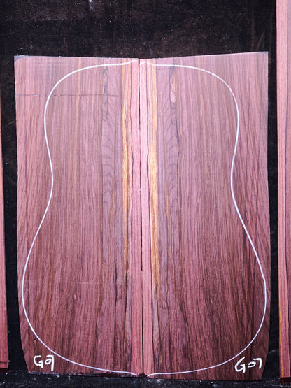 G7 Striped Guatemalan Rosewood back&sides guitar set