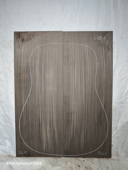 #DG01 Black 'Dragon Spruce' Ancient Sinker Chinese Spruce guitar top