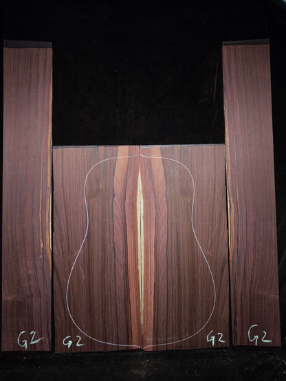 G2 Striped Guatemalan Rosewood back&sides guitar set