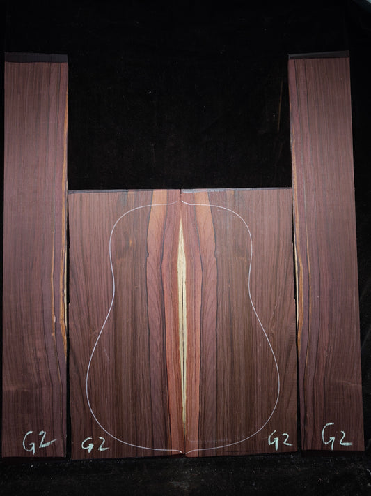 G2 Striped Guatemalan Rosewood back&sides guitar set