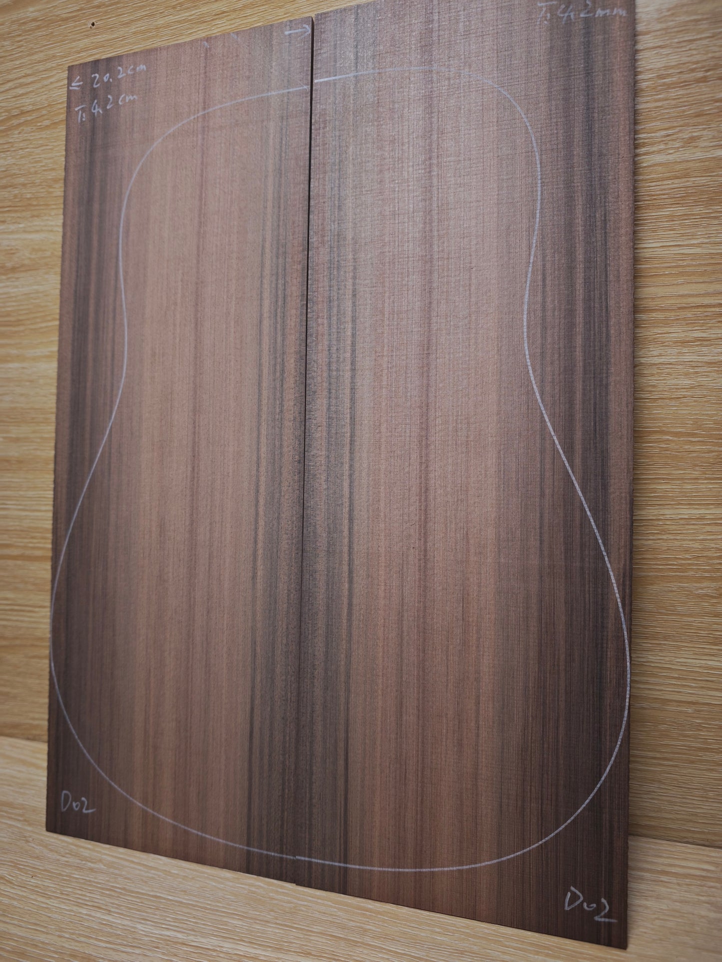 Master Grade sinker redwood guitar top set #D02