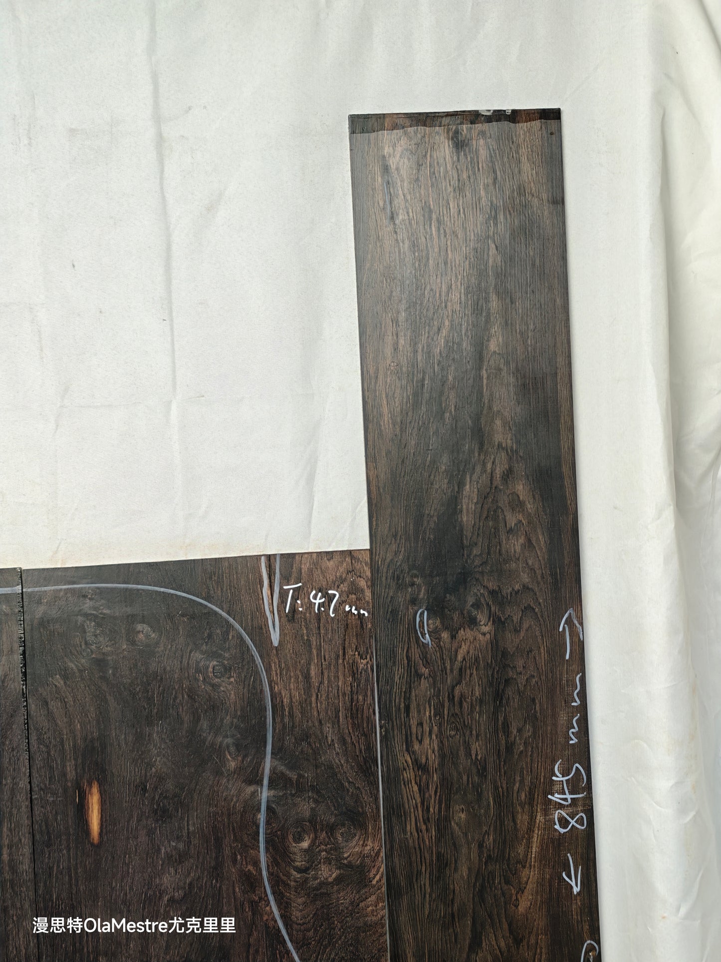 #01 african blackwood back&sides guitar set