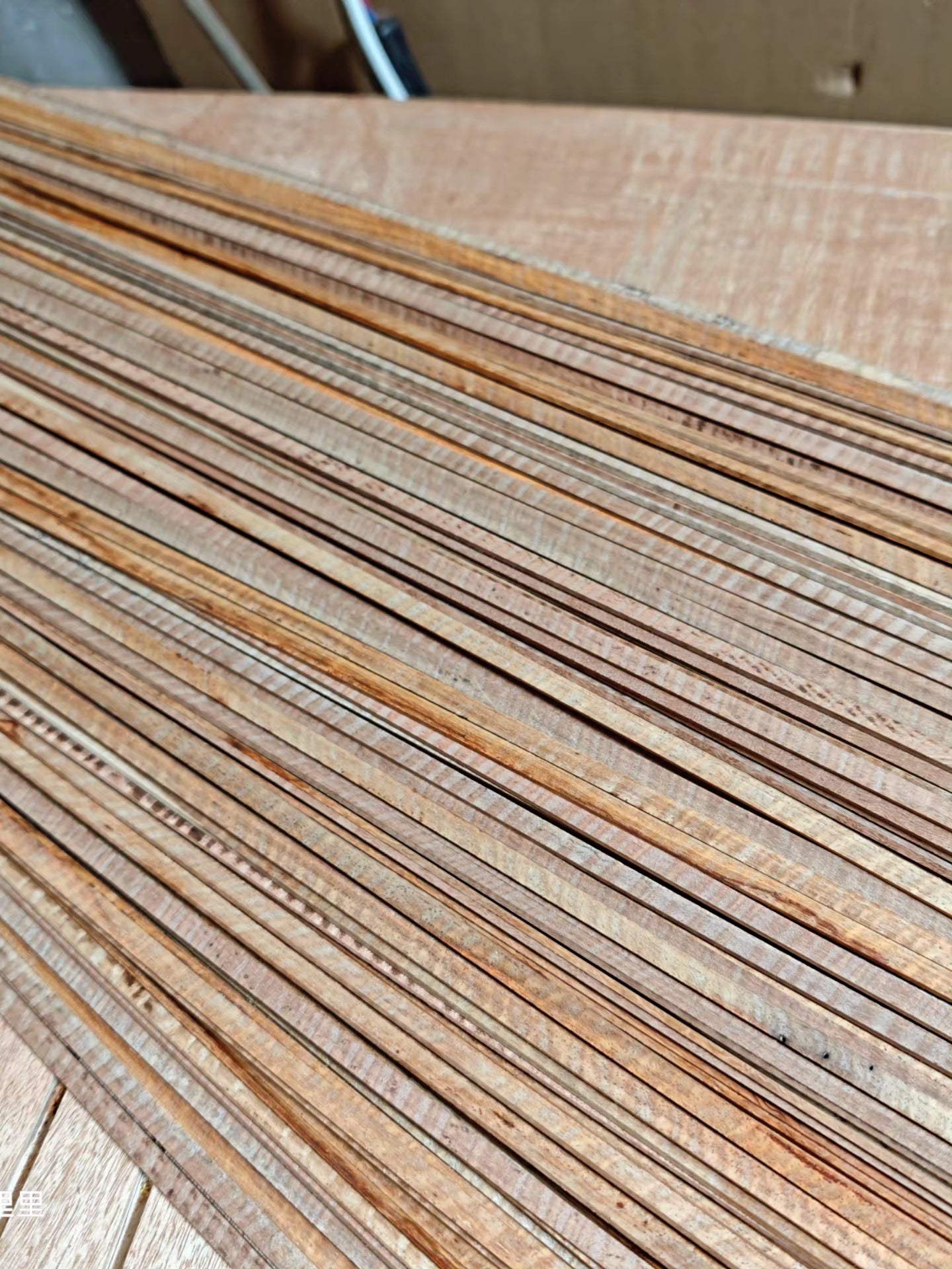 Curly padauk wood guitar binding