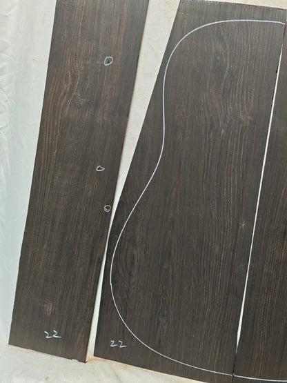 #22 african blackwood back&sides guitar set