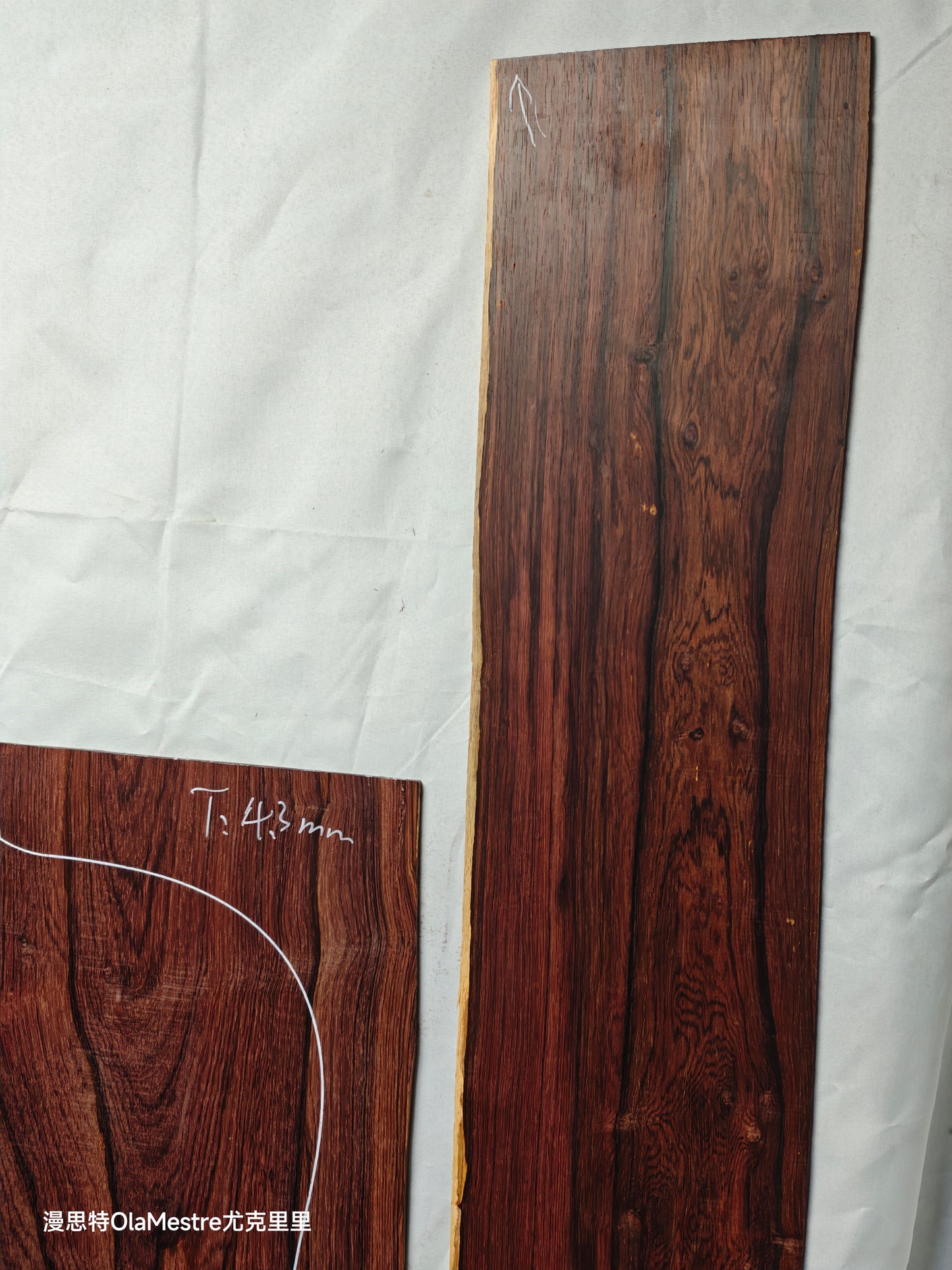 #01 Honduran rosewood guitar backs&sides set