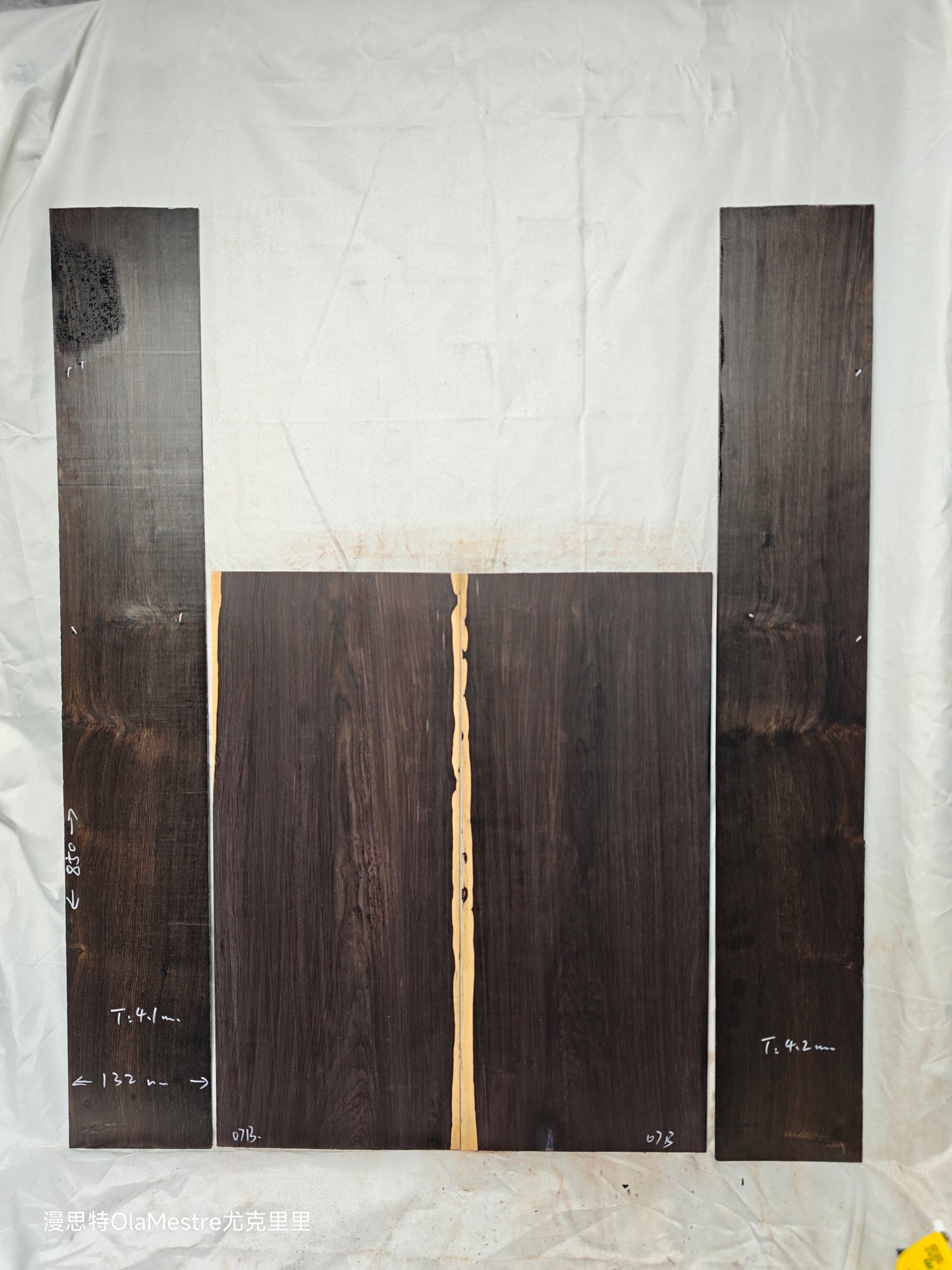 #07 african blackwood back&sides guitar set