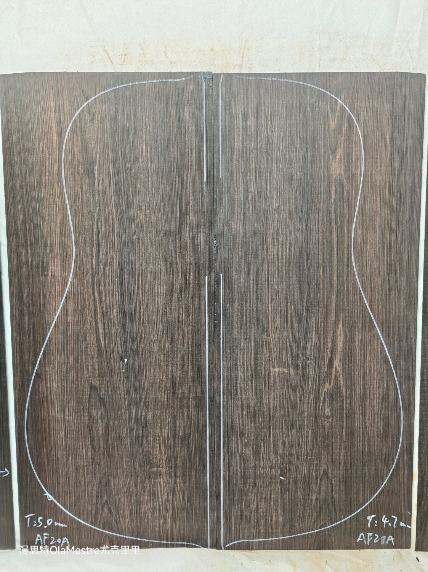 #20 african blackwood back&sides guitar set