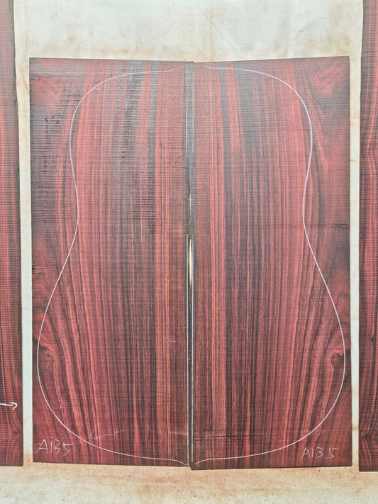 MA Quartersawn Bois de Rose madagascar rosewood back&sides guitar set A135